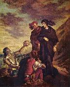 Eugene Delacroix Hamlet und Horatio auf dem Friedhof painting
